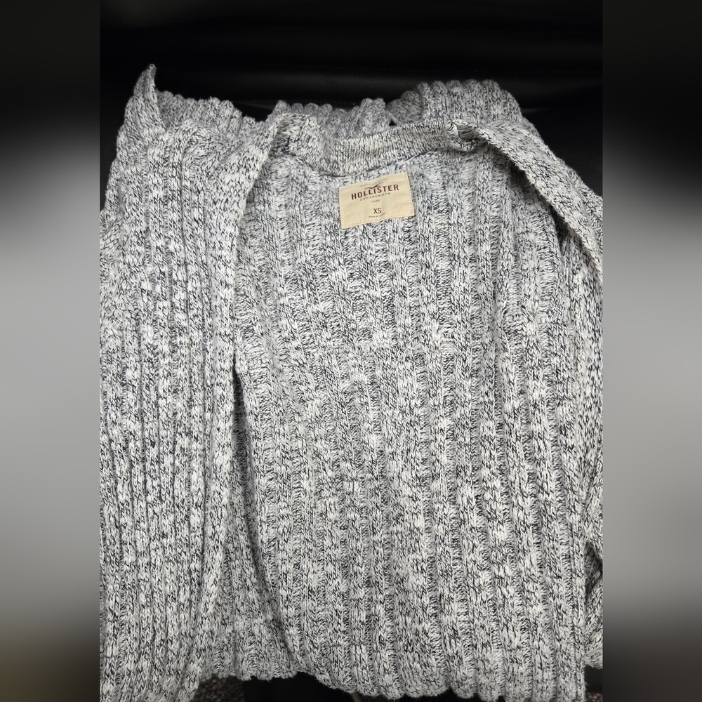 Grey Long Cardigan